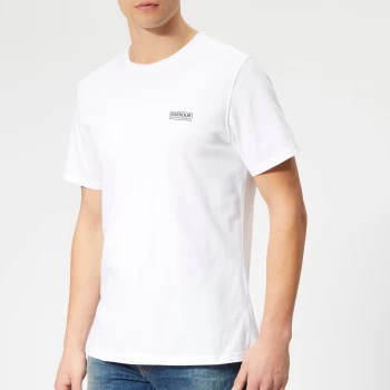 Barbour International Mens Essential Small Logo T-Shirt - White - M