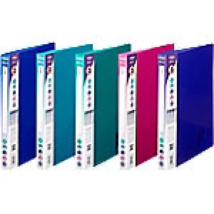 Snopake Ring Binder 2 ring Polypropylene 15mm A4 Electra Assorted 10 Pieces