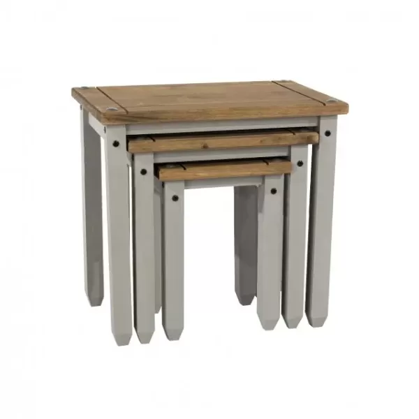 Corona Grey Nest of Tables, Grey