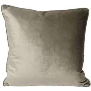 Riva Home Luxe Velvet Cushion Cover (55 x 55cm) (Mink) - Mink