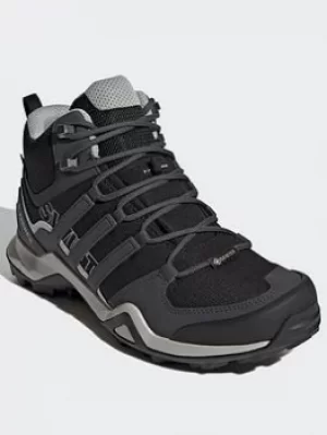 adidas Terrex Swift R2 Mid GTX Shoes, Black/Grey/Purple, Size 8.5, Women