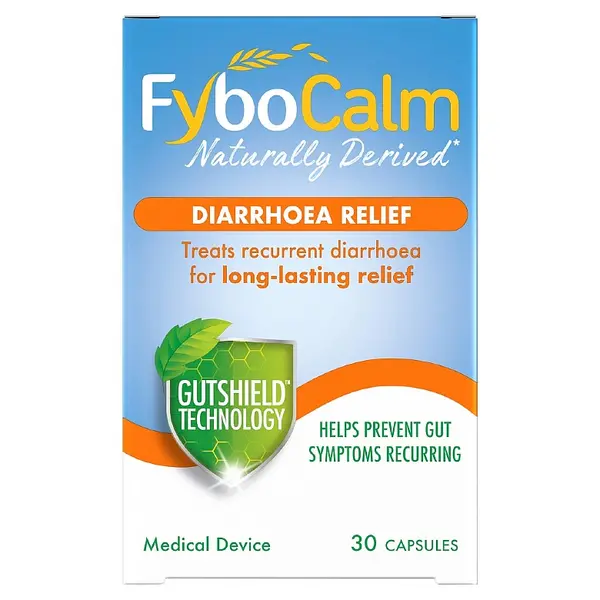 Fybocalm Diarrhoea Relief Capsules 30