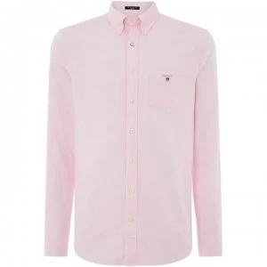 Gant Long Sleeve Oxford Shirt - Pale Pink