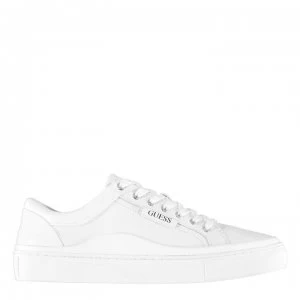 Guess Larry Mens Low Trainers - White