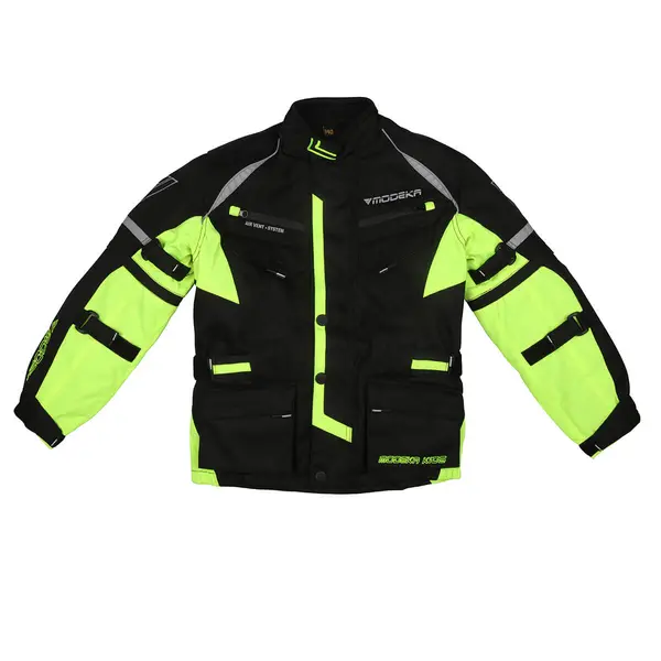 Modeka Tourex II Jacket Kids Black Yellow 140