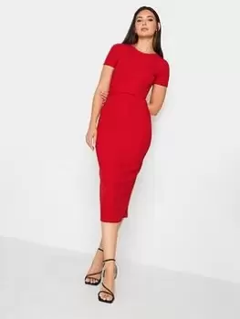 Long Tall Sally Red Twist Front Dress, Red, Size 18, Women