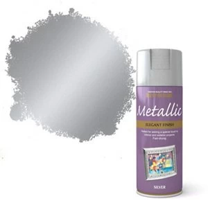 Rust-Oleum Silver effect Multi-surface Spray Paint 400ml