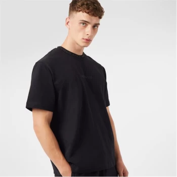 Jack Wills Jacquard T-Shirt - Black