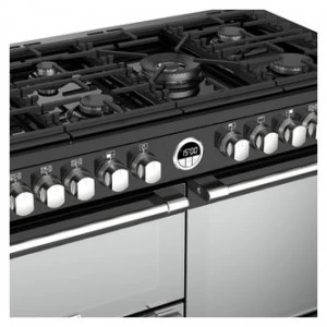 Stoves 444444501 Sterling S1100DF 110cm Dual Fuel Range Cooker in Blac