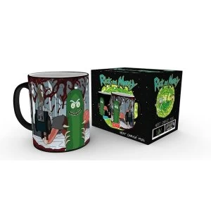 Rick and Morty Pickle Rick Heat Change Mug