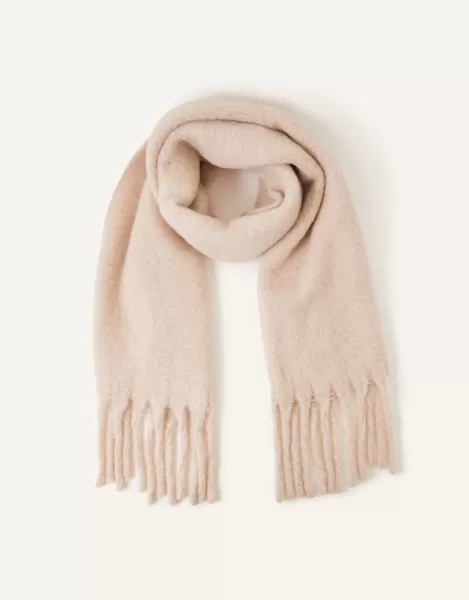 Accessorize Super Fluffy Scarf, Natural, Women