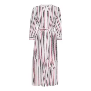 Tommy Hilfiger Viscose Midi Shirt Dress three quarterSLV - Multi