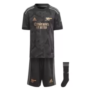 adidas Arsenal FC Away Minikit Infants - Black