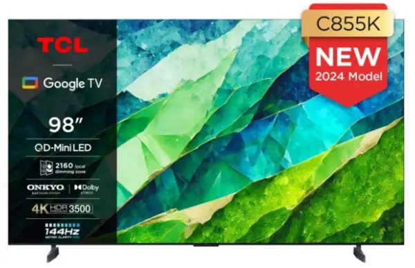 TCL 98" 98C855K Smart 4K Ultra HD QLED TV