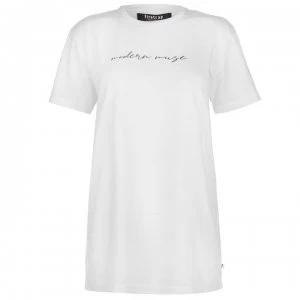 Firetrap Blackseal Maia T Shirt - White Modern W