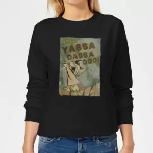 The Flintstones Yabba Dabba Doo! Womens Sweatshirt - Black - XXL