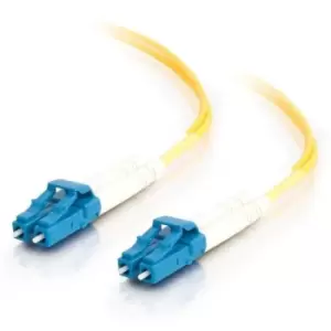 7m LC-LC 9/125 OS1 Duplex Singlemode PVC Fibre Optic Cable (LSZH) - Yellow