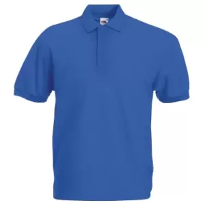 Fruit Of The Loom Mens 65/35 Pique Short Sleeve Polo Shirt (M) (Royal)