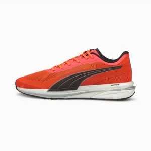 PUMA Velocity Nitro Womens Running Shoes, Lava Blast/Black/Silver Size 8 Shoes