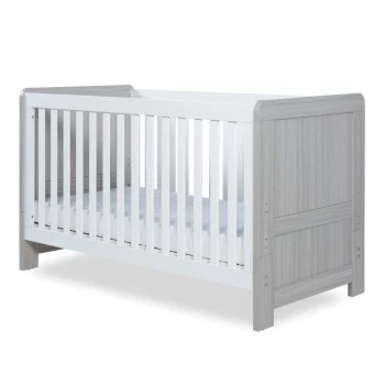 Ickle Bubba Pembrey Cot Bed - Ash Grey And White