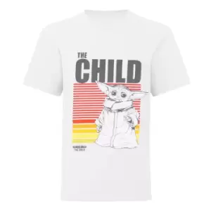 Star Wars: The Mandalorian Boys The Child Mono Sketch T-Shirt (11-12 Years) (White)