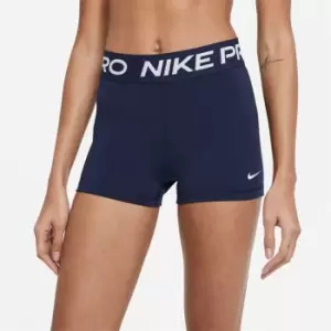 Nike Pro Three Inch Shorts Womens - Blue