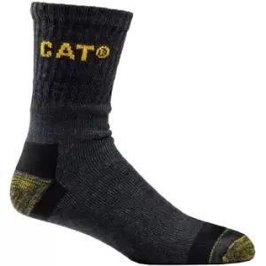 Caterpillar Mens Premium Work Socks (Pack of 3) (6 UK-11 UK) (Charcoal) - Charcoal