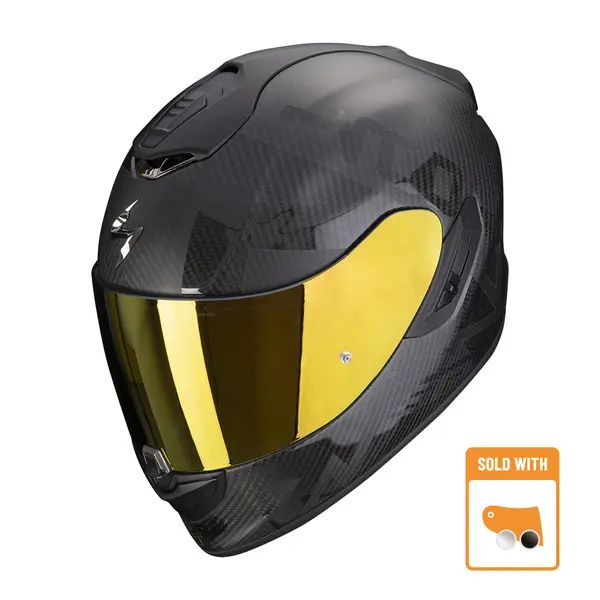 Scorpion Exo-1400 Evo Carbon Air Cerebro Black Full Face Helmet 2XL