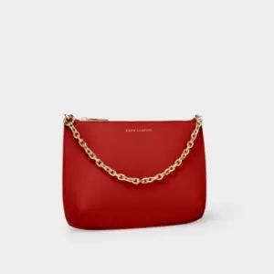 Red Astrid Chain Clutch KLB2981