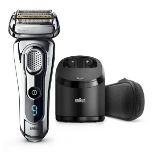 Braun Series 9 9295cc Wet & Dry Mens Electric Shaver - Silver (without Clean & Renew cartridge)