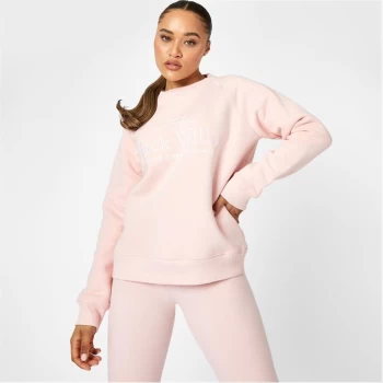 Jack Wills Hunston Graphic Crew Neck Sweatshirt - Soft Pink