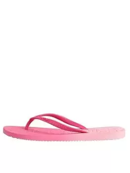 Superdry Code Dip Dye Flip Flop- Pink Size M Women