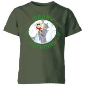 Star Wars Merry Hothmas Kids Christmas T-Shirt - Forest Green - 7-8 Years