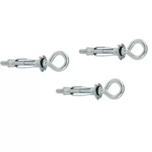 Molly Screw Plasterboard Hollow Eye Anchor Plugs Metal Cavity Wall Fixing - Pack of 30