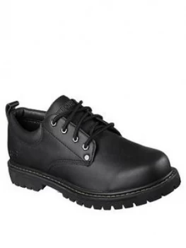 Skechers Tom Cats Utility Leather Shoes - Black