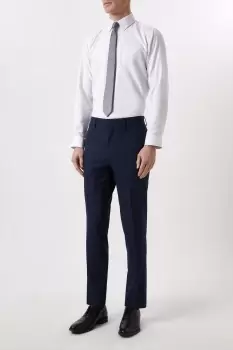 Mens Tailored Fit Navy Marl Suit Trousers