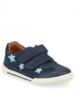 Start-rite Girls Galaxy Shoe - Navy, Size 8.5 Younger