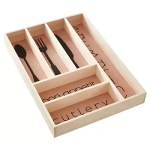 Wooden Cutlery Tray