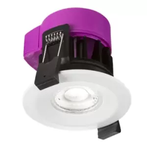 KnightsBridge 230V IP65 6W Fire-rated LED CCT Adjustable Downlight