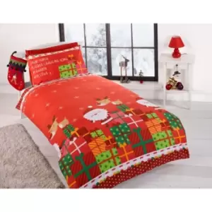 Rapport Home Furnishings Rapport Home Dear Santa Duvet Set Multi Toddler