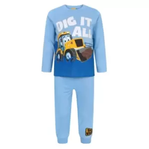 JCB Childrens Boys Dig It All Pyjamas (5-6 Years) (Blue)