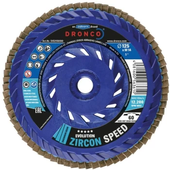 115XM14 Zircon Speed 80 Flap Disc - Dronco