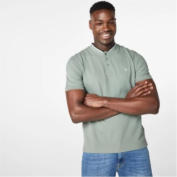 Jack Wills Grandad Collar Polo - Green