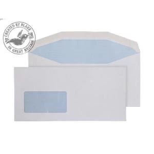 Purely Everyday Mailer Gummed Low Window White 90gsm DL 114x235 Ref