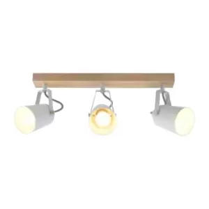 Dera Track Light 3xE14 Natural Wood