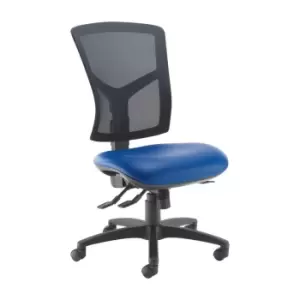 Dams MTO Senza High Mesh Back Operator Chair with No Arms - Nero Black Vinyl