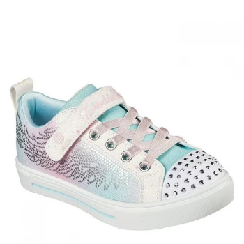 Skechers Twinkle Toes Trainers Infant Girls - White/Multi