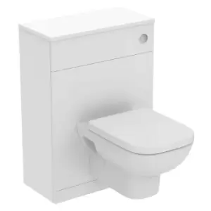 Ideal Standard I.life A 60Cm Matt White Wc Unit, Wall Hung Toilet, Soft Close Seat And Matt White Worktop