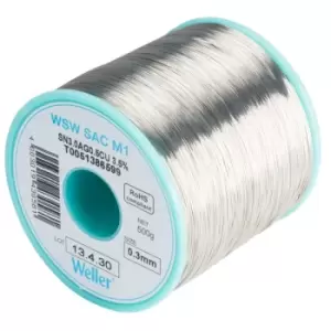 Weller T0051386599 WSW SAC M1 96.5/3/0.5 Solder Wire 0.3mm 500g