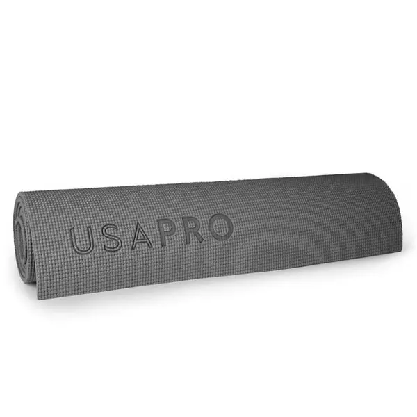 USA Pro Non-Slip Yoga Mat by USA Pro - Grey One Size